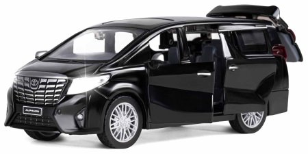 Автопанорама Машинка металлическая Toyota Alphard / цвет черный