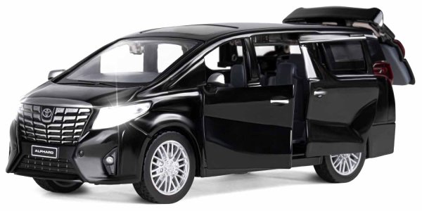 Автопанорама Машинка металлическая Toyota Alphard / цвет черный