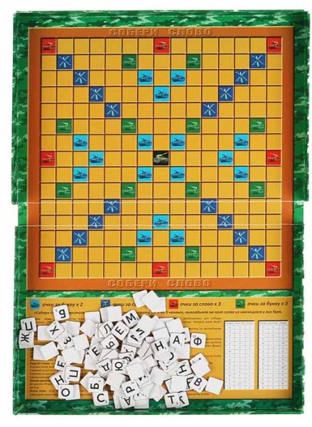 Умные игры Настольная игра «Собери слово. Танковый бой»