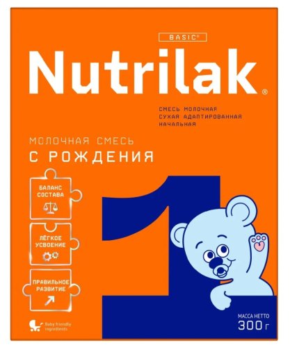 Nutrilak Смесь молочная 1, c рождения, 300 г