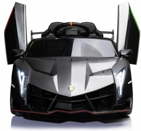 Toyland Электромобиль Lamborghini Veneno ХМХ 615В / цвет серебро