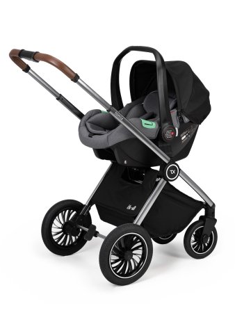 (Т) Коляска 3в1 Bambini Moretti  Adele  (Black)