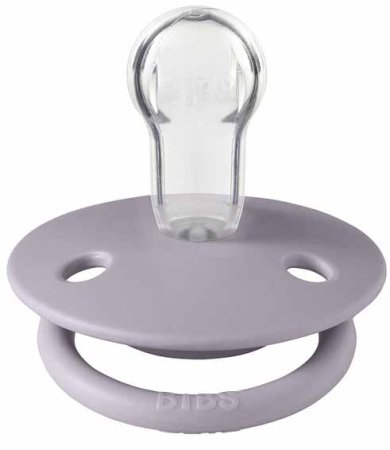 Bibs Пустышка De Lux Silicone 0+ / цвет Fossil Grey (серо-сиреневый)
