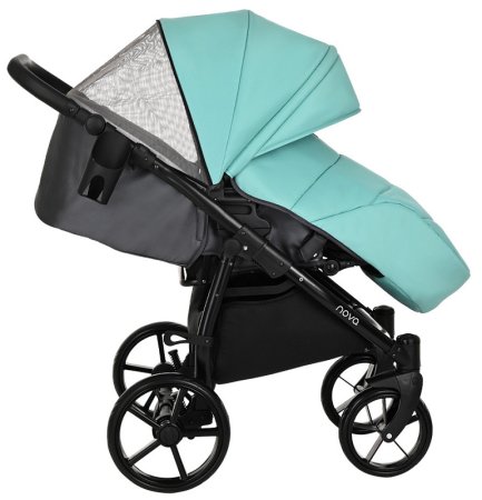 Tutis Коляска 2 в 1 Novo / цвет кожа Antracite Metalic-Mint (темно-серый + мятный)