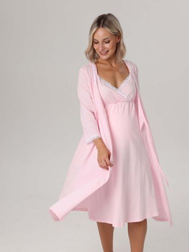 Hunny mammy Комплект для беременных и кормящих 04720, размер 170,176- 84-90 / цвет розовый-белый