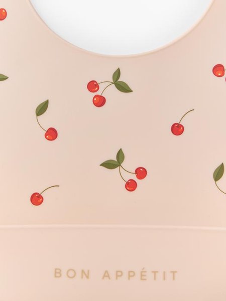 Happy Baby Нагрудный фартук силиконовый Cherry