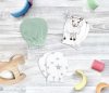 Рукавички-антицарапки Mjolk Овечки/Magic Mint/Звёзды, сет из 3х пар (р.56)