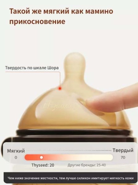 Thyseed Бутылочка для кормления, 3-7 месяцев, 240 мл