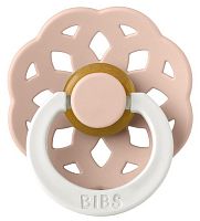 Bibs Пустышка латексная ночная Boheme, 0+ месяцев / цвет Glow-Blush (розовый)					