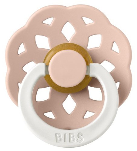 Bibs Пустышка латексная ночная Boheme, 0+ месяцев / цвет Glow-Blush (розовый)