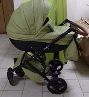 Детская коляска 3в1 maEma AZ-1 (маЭма ЭйЗэт-1) (цвет A3) светло-зеленый