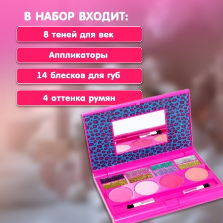Набор Ноутбук (12 теней, 6 аппликаторов, 14 блесков для губ) 3750721