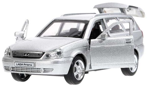 Технопарк Металлическая модель «Lada Priora» / цвет серебристый