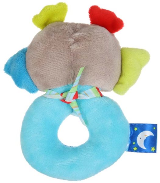 Крошка Я Погремушка мягкая на кольце «Совушка»