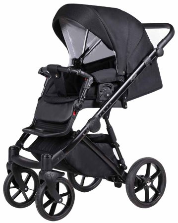 Bambini Moretti Коляска 2 в 1 Comfort / цвет черная кожа