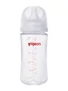 PIGEON Baby SoftTouch Бутылочка 240мл Перестальтик+ премиальное стекло/силиконовая соска 3м+ 