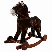 Pituso Качалка-лошадка с колесами Fandango / цвет Коричневый					