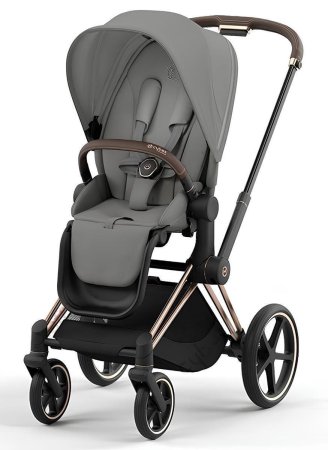 Коляска 2в1 Priam IV Rosegold+сп.блок CYBEX (Mirage Grey)