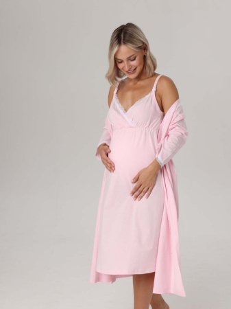 Hunny mammy Комплект для беременных и кормящих 04720, размер 170,176- 84-90 / цвет розовый-белый