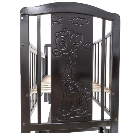 Pituso Кровать детская Noli "Жирафик", маятник универсальный с накладкой, цвет / венге