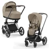 Коляска Cybex Priam IV Chrome Brown 2в1,+ спаль блок (Cozy Beige)