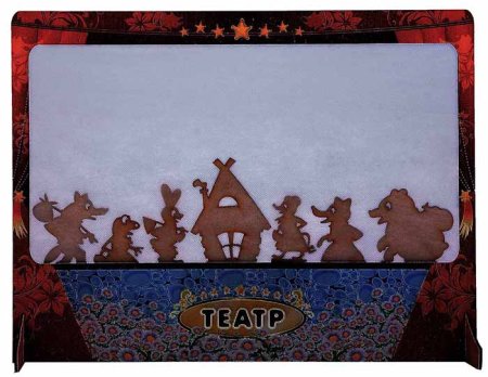 Полноцвет Театр теневой "Теремок", с ширмой