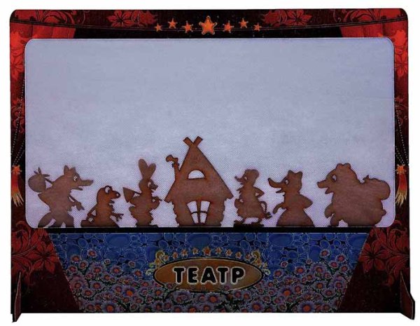 Полноцвет Театр теневой "Теремок", с ширмой