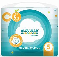 Lovular Трусики-подгузники Витаминка, XL (12-17 кг) 38 штук					