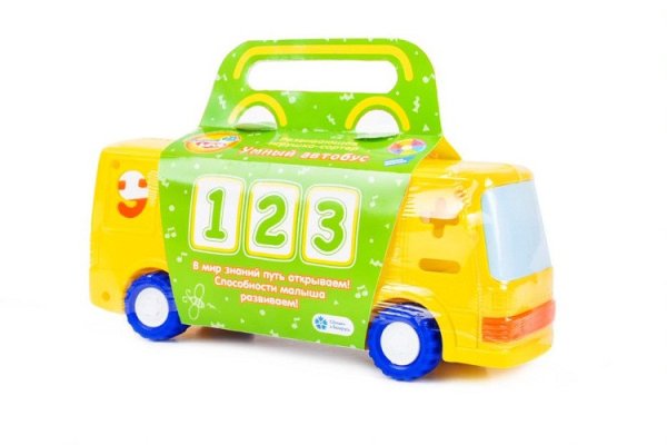 Fancy Развивающая игрушка-сортер Умный автобус / цвет желтый, синий