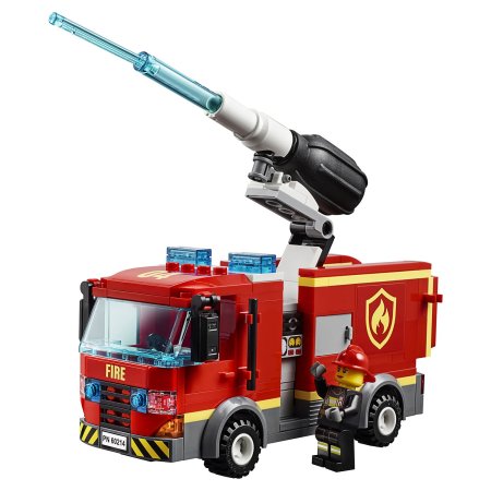 Lego city fire конструктор пожар в бургер-кафе / разноцветный