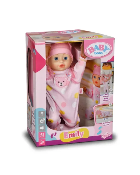 68488 Интерактивная ползающая кукла Эмили 43 см. BABY born