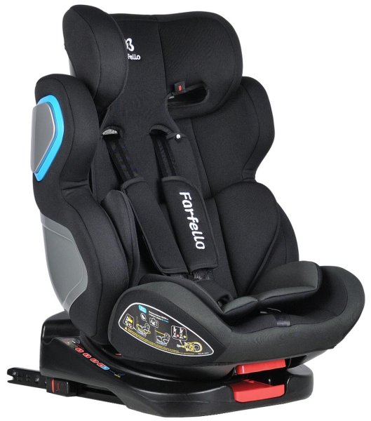 Farfello Автокресло детское GM0932 / цвет черно-серый/grey-black GM0932-gb