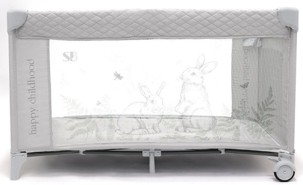 Sweet Baby Кровать-манеж Calma Grey Rabbit
