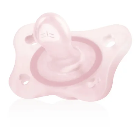 Chicco Пустышка сил. PHYSIOFORMA MINI SOFT /цвет pink, 0-2 мес, 2 шт 00073289110000