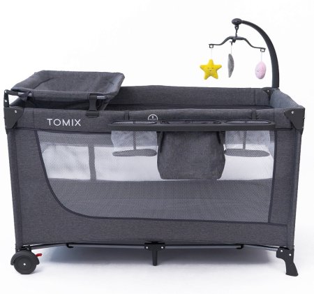 Детский манеж TOMIX LULLABY LUX  (Grey )