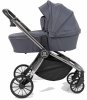 Farfello Коляска 3 в 1 Baby shell / цвет Dark Grey (темно-серый), рама Black chrome