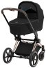Cybex Коляска 2 в 1 Priam IV Rosegold / цвет Sepia Black (черный), рама розовое золото