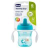 Chicco Чашка-поильник Transition Cup (полужесткий носик), 200 мл / цвет синий, зеленый