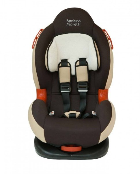 Bambino Moretti Детское автомобильное кресло BS-02 / группа I/II / цвет коричневый-бежевый