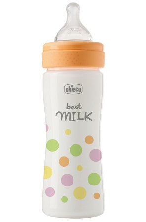 Chicco Детская бутылочка Perfect Easy пласт. норм. поток, 2 м+ 250 мл Girl