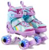 Amarobaby Ролики Disco со светящимися колесами, размер 26-29 / цвет фиолетовый