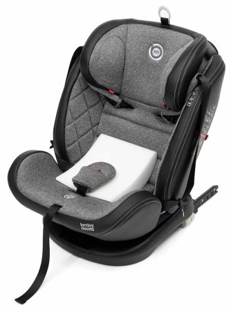 Bambini Moretti Детское автокресло ST-3 (0-36 кг) / цвет серый с серой строчкой