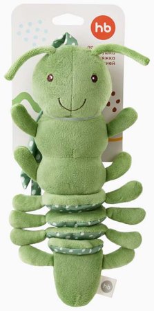 Happy Baby Подвесная игрушка-растяжка с вибрацией "Гусеничка"