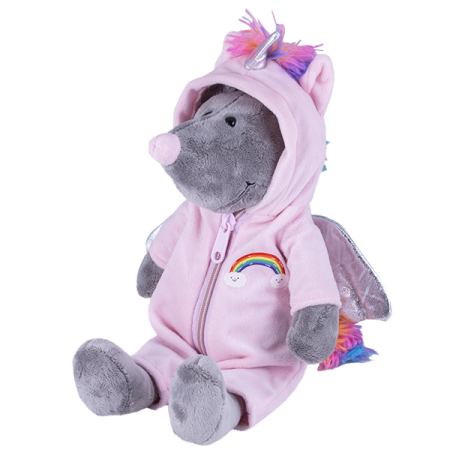Softoy Игрушка мягкая Мышь-единорог, 26 см S910/15