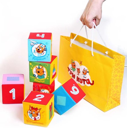 Мякиши Кубики "Три Кота" Математика