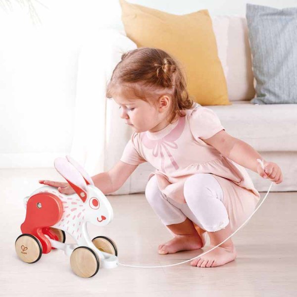 Hape Каталка детская "Зайчонок", серия "Зверики"