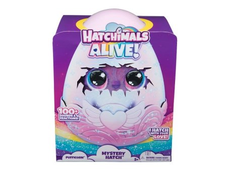 Хэтчималс. Интерактивная игрушка сюрприз, Единорог, свет, звук.Hatchimals