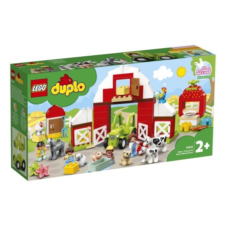 LEGO DUPLO Town Конструктор "Фермерский трактор, домик и животные"