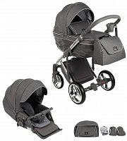 Adamex Детская коляска Chantal 2 в 1 / цвет С4 серый