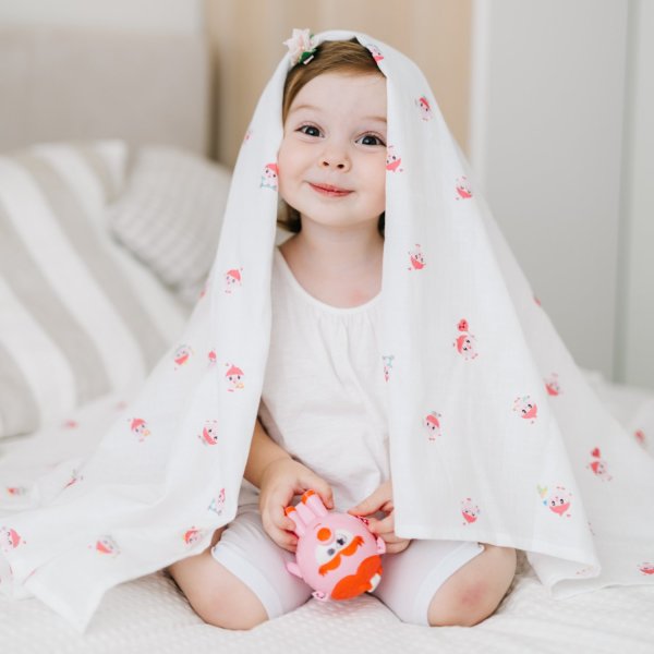 Adam Stork Муслиновая пеленка Малышарики "Нюшенька"